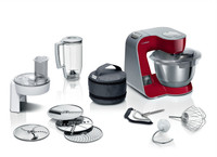 Bosch MUM5X720 MUM5 1000W Kırmızı Gümüş Mutfak Robotu 