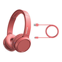 Philips TAH4205RD/00 Kulak Üstü Mikrofonlu Kablosuz Kulaklık Kırmızı