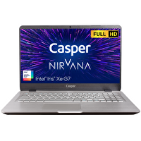 Casper Nirvana S500.1135-8E00T-G-F S500 Intel i5 1135G7 8 GB RAM 500 GB SSD Iris Xe 15.6" W11H Gri Notebook