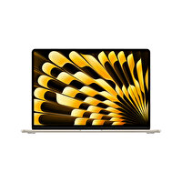 Apple 15” MacBook Air M3 8-Core CPU 10-Core GPU 8GB 256GB SSD Starlight Dizüstü Bilgisayar MRYR3TU/A 