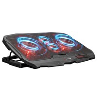 Rampage AD-RC4 Siyah 2-125 MM + 2-70 MM Işıklı Fan 15"-17" Notebook Soğutucu Stand