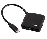 Hama HM135750 USB C Hub 1:4 USB 3.1 Bus Powered Siyah