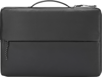 HP 14 inç Üstten Kulplu Yandan Fermuarlı  İnce Spor Notebook Çantası - Siyah