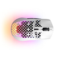 Steel Series Aerox 3 Kablosuz Snow TrueMove Air Optik Sensör Ultra Hafif Gaming Mouse Beyaz