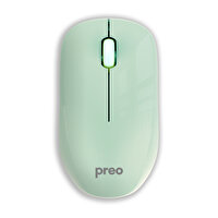 Preo M19 Ergonomik Pastel Kablosuz Sessiz Mouse Yeşil