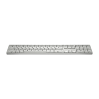 HP 970 3Z729AA Programlanabilir Kablosuz İngilizce Gümüş Klavye