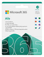 Microsoft 365 Aile 12 + Ek 3 Ay (Elektronik Lisans)