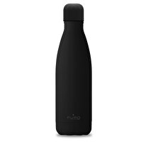 Puro Stainless Steel Icon Bottle Soft Touch Siyah 500ML