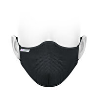 MediFash Aura Junior-Black TSE K599 Belgeli %90 Bakteri Filtresi 3 Katmanlı Fiber Kumaş Ayarlanabilir Kulak Aparatı Burun Telli Tekli Paket 60 Derecede Yıkanabilir Çocuk Maskesi