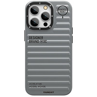 Youngkit Ss001 iPhone 13 Pro Gri Sert Silikon Kılıf 
