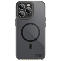 Youngkit Ll007 Coloured Glaze iPhone 14 Pro Max Siyah Sert Silikon Kılıf 