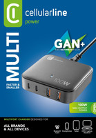 Cellular Line Multipower 4 Portlu Gan 100w Siyah Şarj Cihazı
