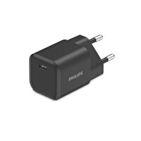 Philips Dlp4333Cb 30W Gan PD USB-C Siyah Şarj Adaptörü