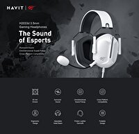 Havit H2033d Katlanabilir Gaming Beyaz Kulaklık 