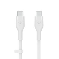 Belkin USB-C TO USB-C 1M Beyaz Silikon Kablo 