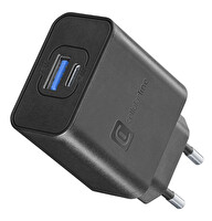 Cellular Line Achsmusb2pd25wk Siyah Çift Bağlantı Noktalı 25w Şarj Cihazı 