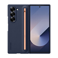 Samsung Galaxy Z Fold 6 Spen'li Kalemli Mavi Kılıf 