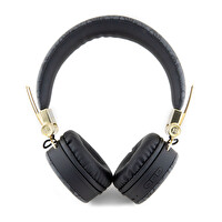 Guess Bt Headphone Sound 4g Pu Leather With Metal Logo - Black GUBH704GEMK