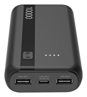 Cellularline 12W X 2 10.000 MAH Siyah Powerbank PBENTRY10000K
