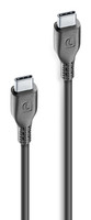 Cellularline 120 CM USB-C to USB-C Siyah Data Kablosu USBDATACUSBC-CK