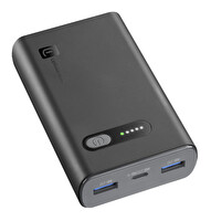 Cellularline PD 20W Hızlı Şarj 10.000 MAH Siyah Powerbank PBFAST01PD10000K
