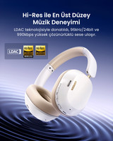 Ugreen Hitune MAX5C İpek Beyazı Kablosuz Kulak Üstü Kulaklık