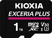 Kioxia Exceria Plus LMPL1M001TG2 1 TB Class 10 UHS-I U3 A1 V30 Micro SD Kart