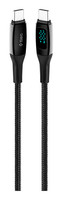 Ttec 2Dk57S Alumicable LCD USB-C USB-C 100W PD/Qc 150Cm Hizli Şarj/Data Kablosu Siyah