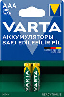 Varta Şarjlı Pil 56703101412/ 2 AAA 800 mAh R2U Pil