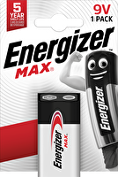 Energizer Max 1’li 9V Pil