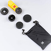 Kodak Akıllı Telefonlar için 3'lü Lens Seti Ultra Geniş Açı Makro ve Balıkgözü
