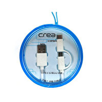 Crea Micro Usb Plus Type C Kablo