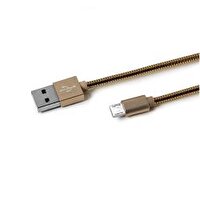 Celly Usb Microsnakeds Altın Micro Usb Metal Kablo
