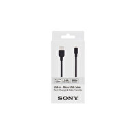 Sony CP-AB100B 1M 2.4Mah Siyah Light Box Yüksek Hızlı Micro Usb Data Ve Şarj Kablosu