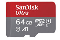 SanDisk 64GB Ultra microSDXC 120MB/s A1 Class 10 UHS-I SDSQUA4-064G-GN6MN Hafıza Kartı