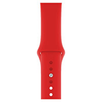 Qfit Apple Watch Uyumlu 42/44mm Silikon Spor Kordon Kırmızı