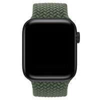 Qfit Apple Watch Uyumlu 42/44mm Spor Örgü Loop Kordon Zeytin Yeşil S