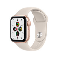 Apple Watch SE GPS 40MM Altın Alüminyum Kasa Yıldız Işığı Spor Kordon