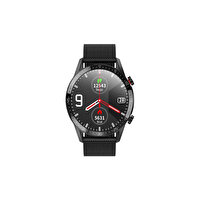 Preo Pwatch S2 Bluetooth Arama HD IPS Ekran IP67 Metal Örgü Kayış Akıllı Saat Siyah