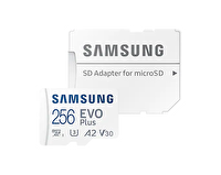 Samsung Evo Plus Microsdxc 256GB UHS-I U3 V30 A2 130MB/S 4K MB-MC256KA/TR Micro SD Kart