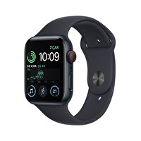 Apple Watch SE GPS + Cellular 44MM Gece Yarısı Alüminyum Kasa ve Gece Yarısı Spor Kordon