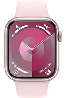 Apple Watch Series 9 Gps 45mm M/L Pembe Alüminyum Kasa ve Light Pembe Sport Band