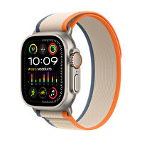 Apple Watch Ultra 2 Gps + Cellular, 49mm Titanyum Kasa ve Turuncu/Beige Trail Loop - S/M