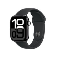 Apple Watch Series 10 GPS 42mm Simsiyah Alüminyum Kasa ve Siyah Spor Kordon - M/L