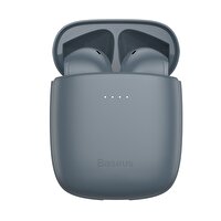Baseus Encok W04 Pro Bluetooth V5.0 Tws Tamamen Kablosuz Kulaklık Ve Kablosuz Şarj Kutusu Gri