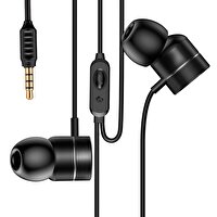 Baseus Encok Wire H04 3.5mm Mikrofonlu Kulak İçi Kulaklık Siyah