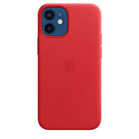 Apple MHK73ZM/A iPhone 12 Mini Uyumlu MagSafe Özellikli Deri Kılıf PRODUCT(RED)