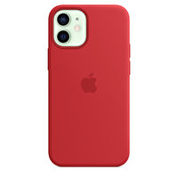 Apple iPhone 12 Mini MagSafe Özellikli Kırmızı Silikon Kılıf MHKW3ZM/A