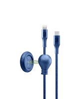 Cellularline Click Cable USBDATABUTC2LMFI1B Masaya Monte Edilebilen Mıknatıslı USB-C - Lightning Şarj Kablosu 1.5M Mavi