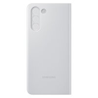 Samsung Galaxy S21 Akıllı Clear View Telefon Kılıfı Açık Gri